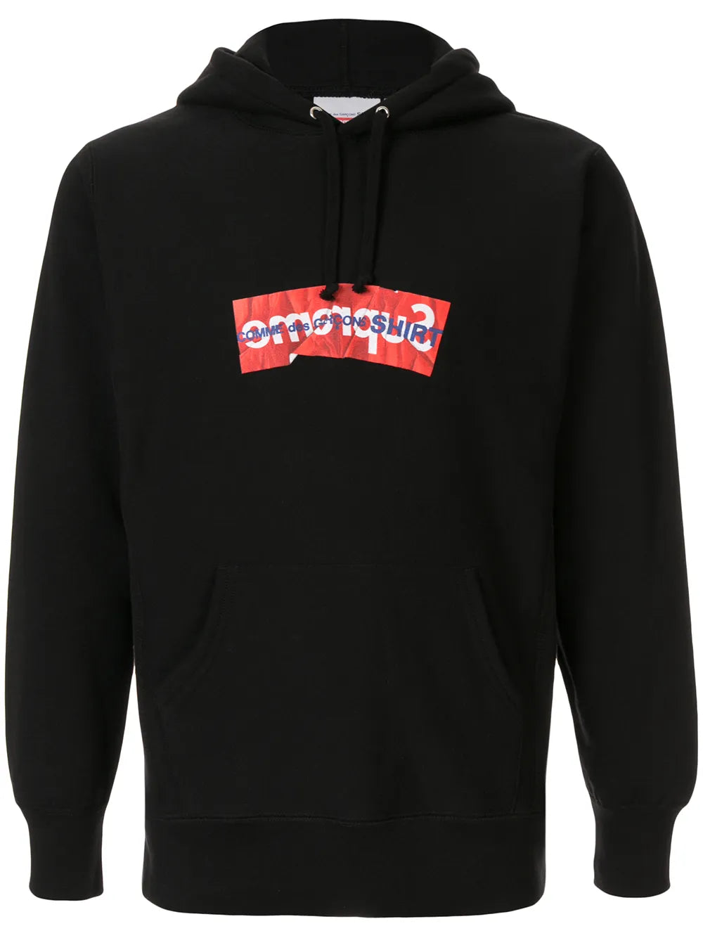 Supreme x Commes Des Garcon logo hoodie - Negro - imagen 1