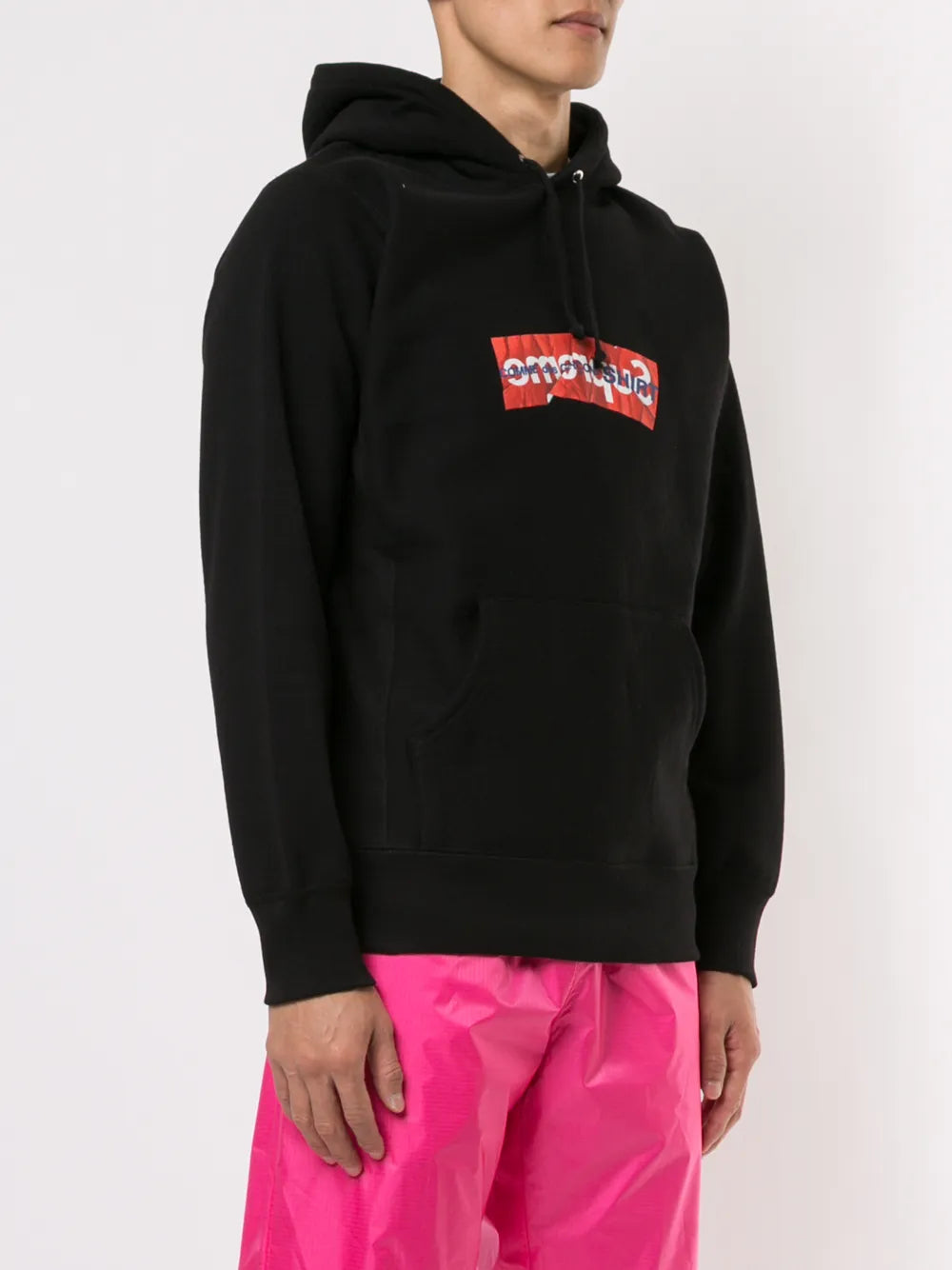 Supreme x Commes Des Garcon logo hoodie - Negro - imagen 3