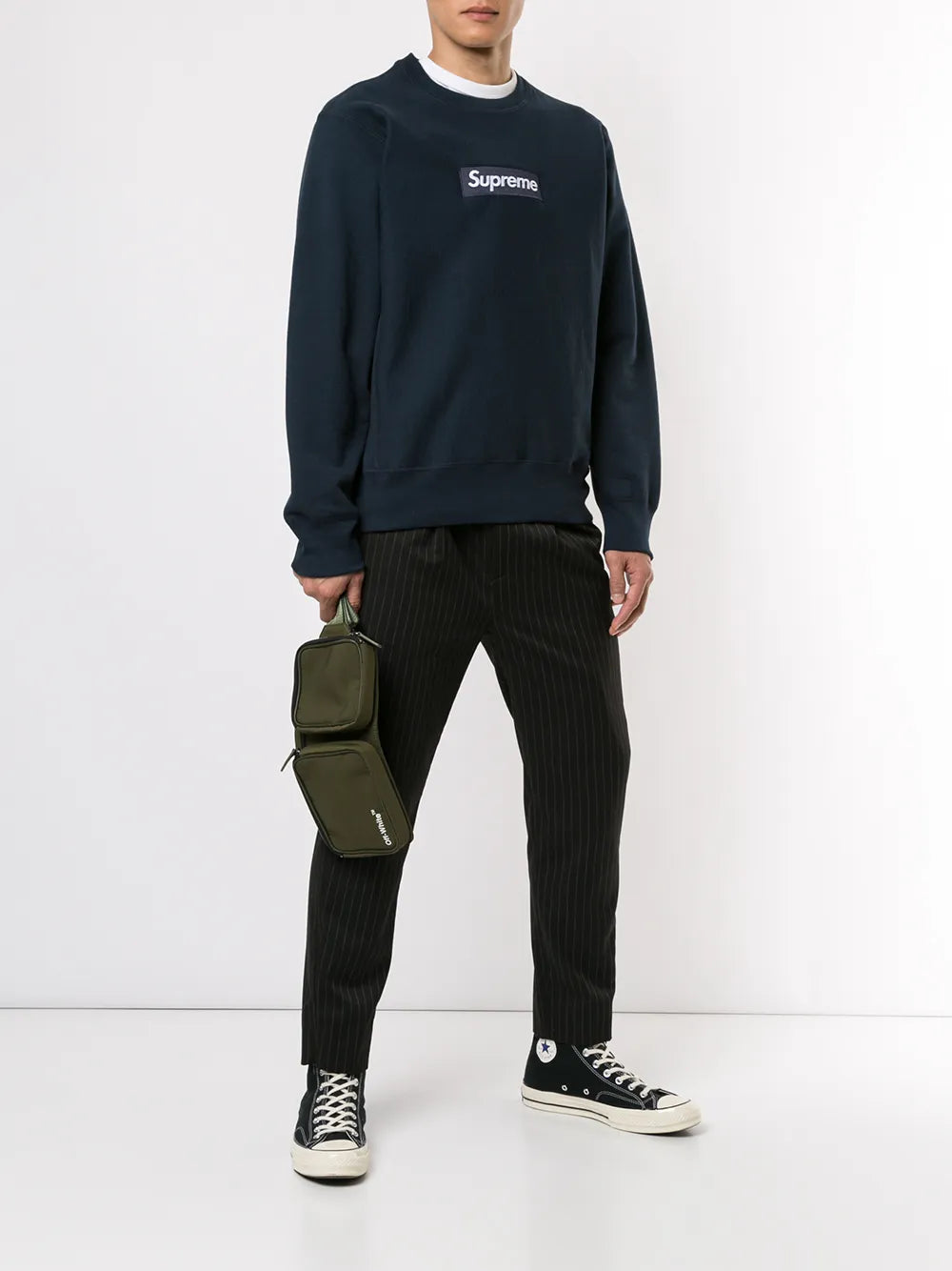 Supreme sudadera con logo - Azul - imagen 2