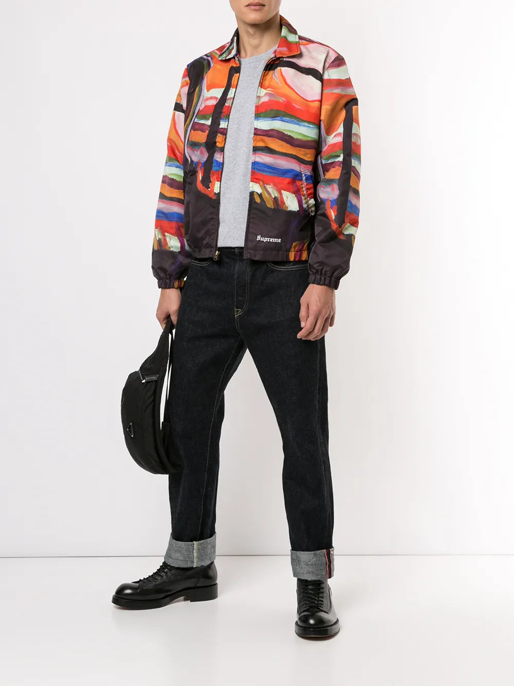 Supreme chamarra estilo worker Reaper - Naranja - imagen 2