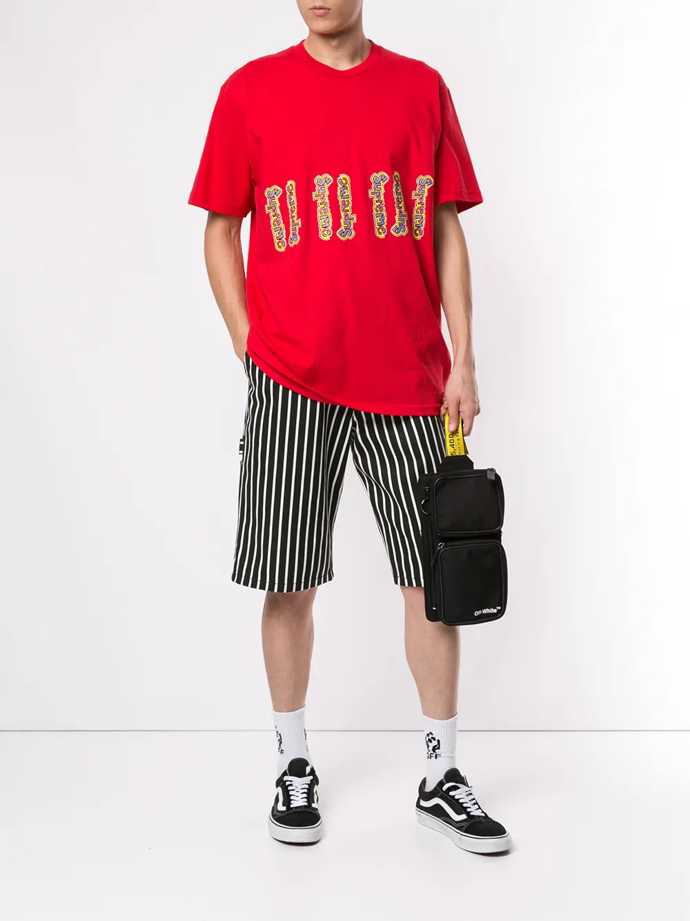 Supreme playera Gonz con logo - Rojo - imagen 2