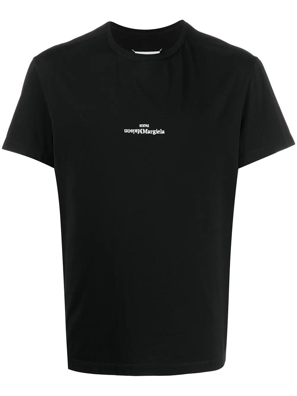 Maison Margiela playera con logo distorsionado - Negro - imagen 1