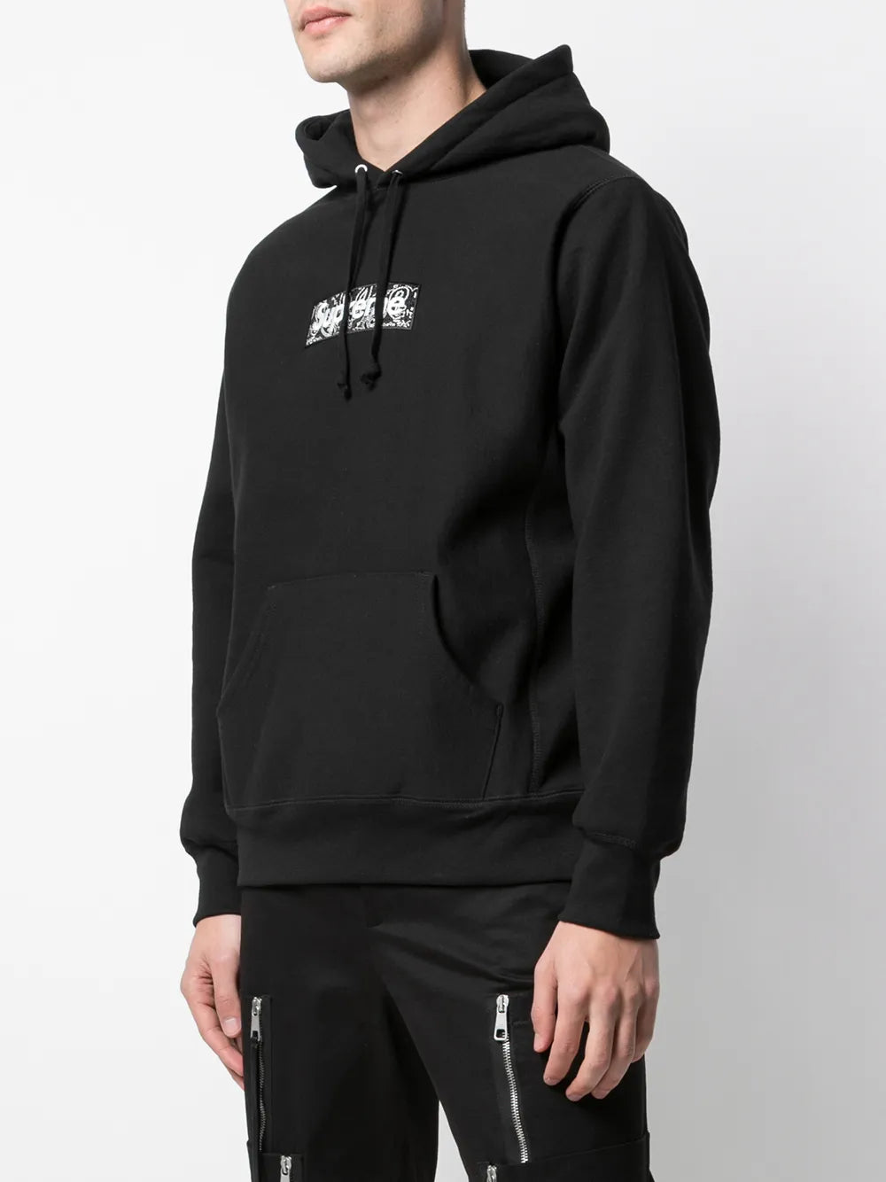 Supreme sudadera con capucha Bandana Box - Negro - imagen 3