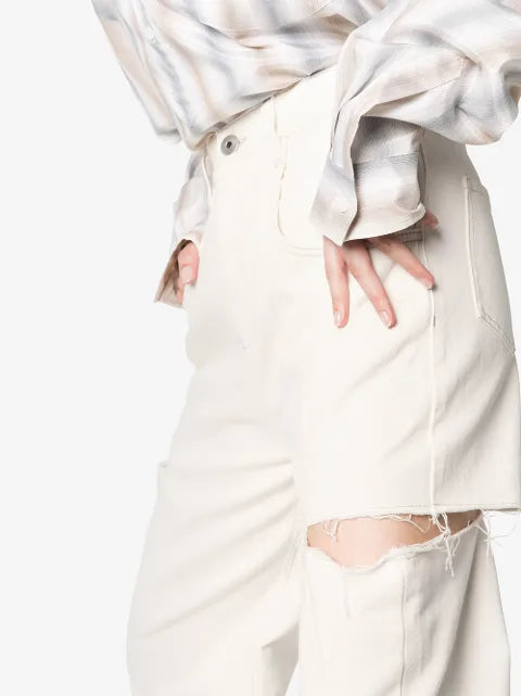 Maison Margiela jeans rectos con efecto envejecido - imagen 2