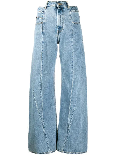 Maison Margiela jeans anchos con paneles - imagen 1
