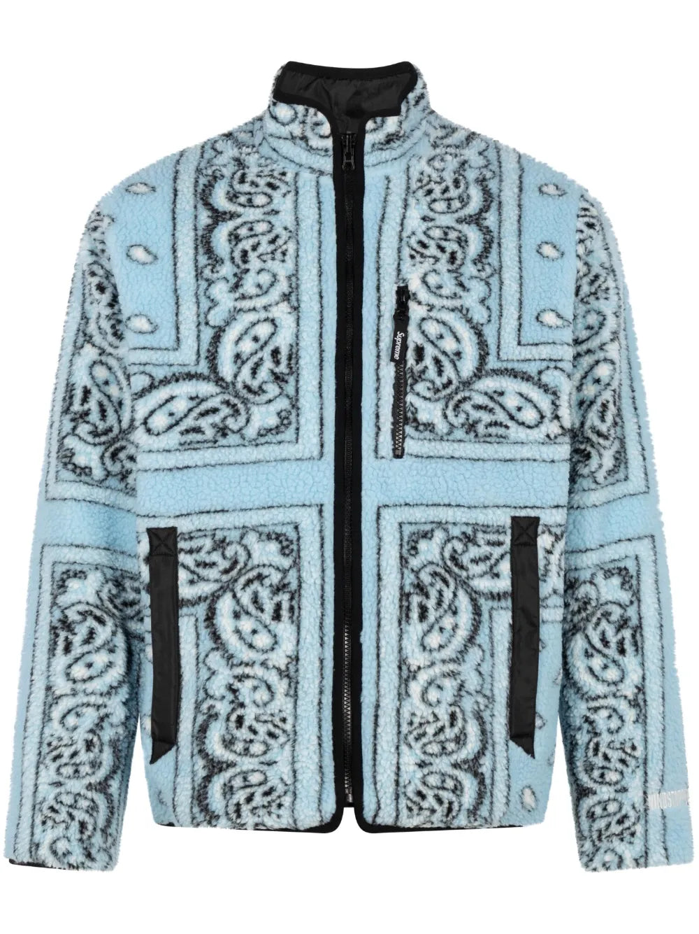 Supreme chamarra reversible con estampado de bandana - Azul - imagen 1