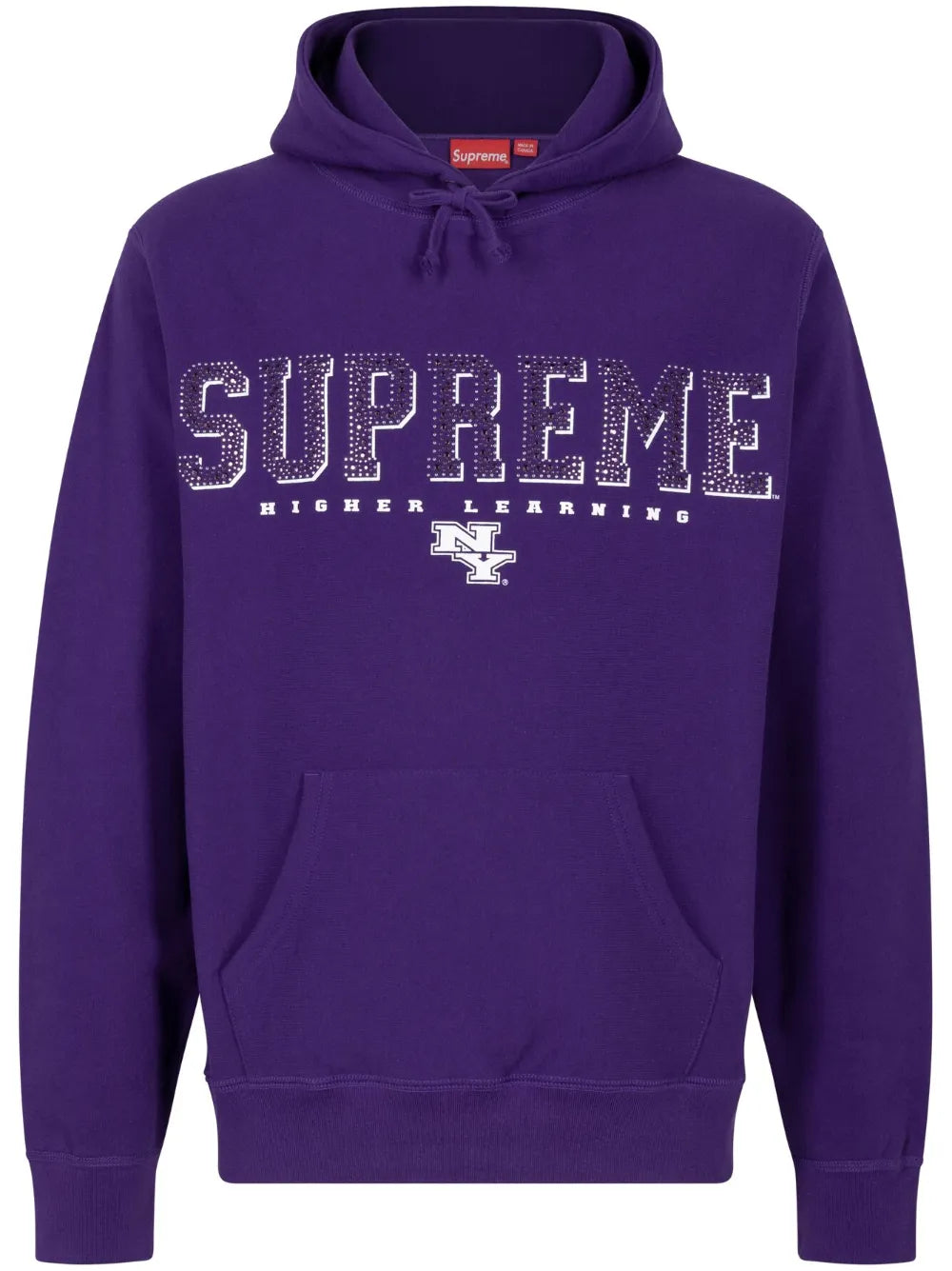 Supreme hoodie Gems con detalles de cristal - Morado - imagen 1
