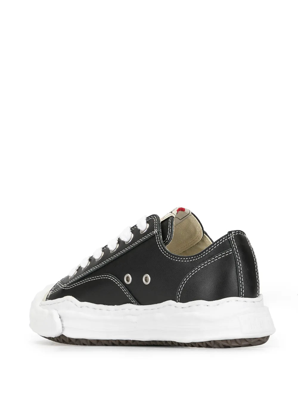 Maison MIHARA YASUHIRO tenis bajos con agujetas - negro