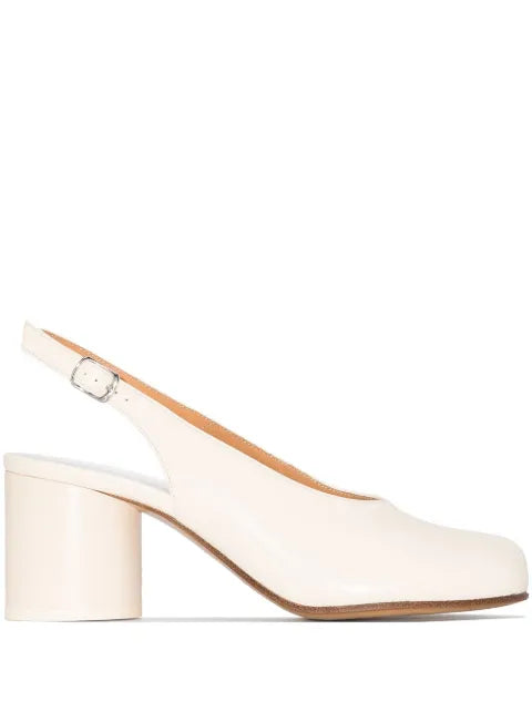 Maison Margiela zapatillas Tabi con tacón de 60mm - Blanco - vista 1