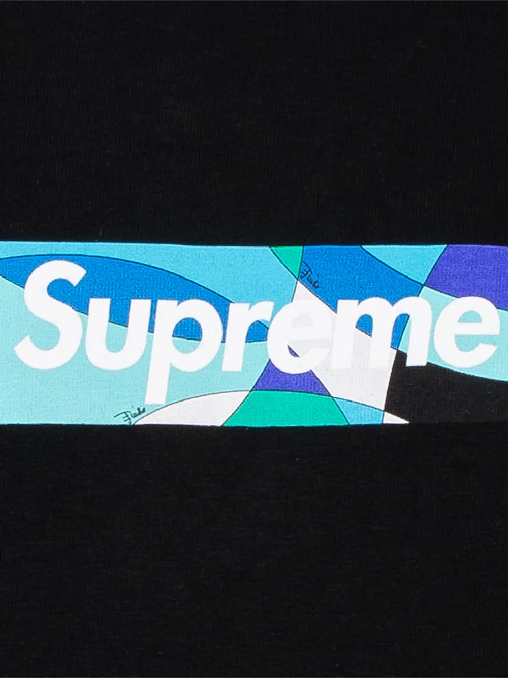 Supreme playera con logo de Supreme x Emilio Pucci - Negro - imagen 3