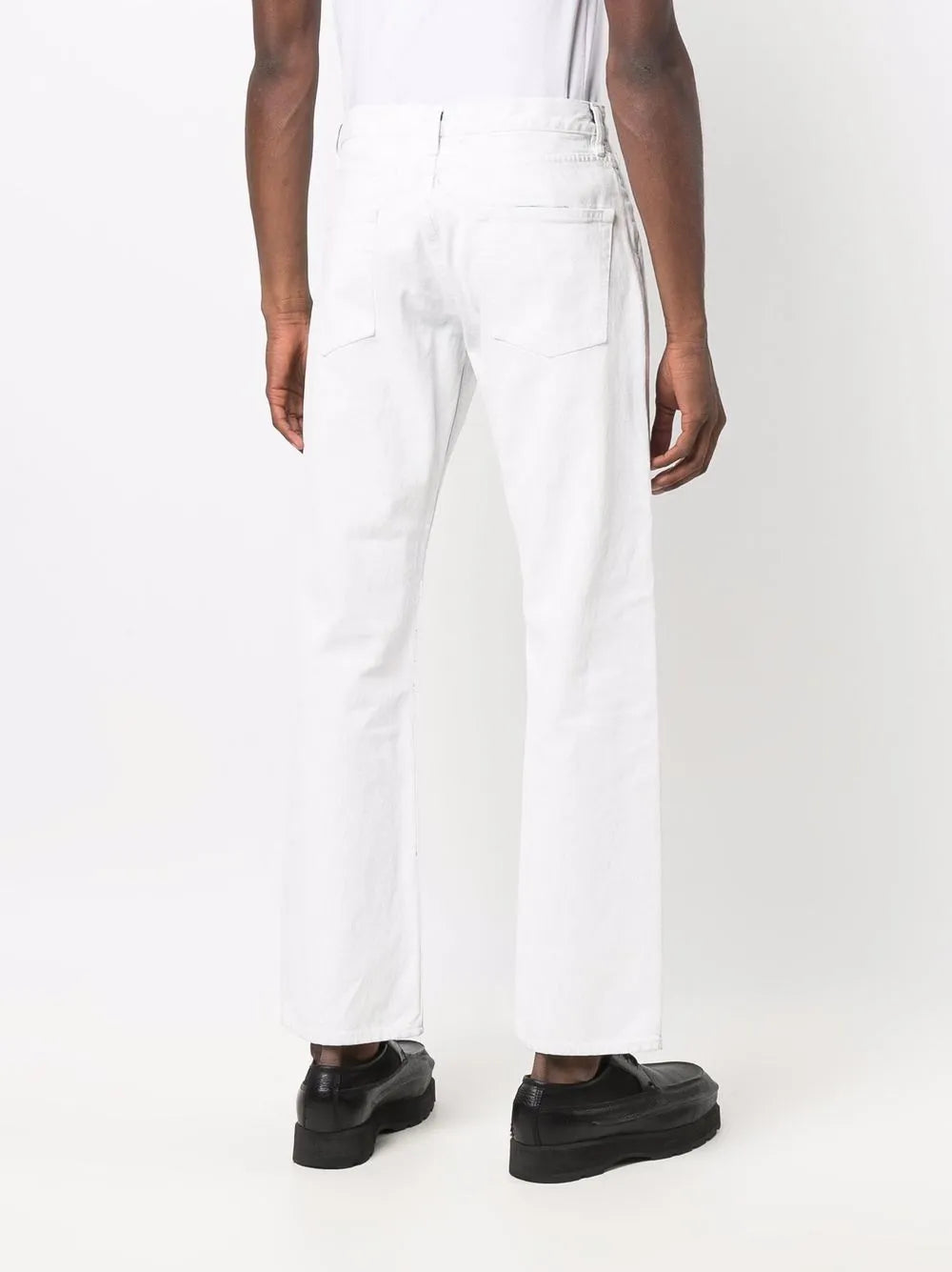 Maison Margiela jeans rectos con tiro medio - Blanco - imagen 4