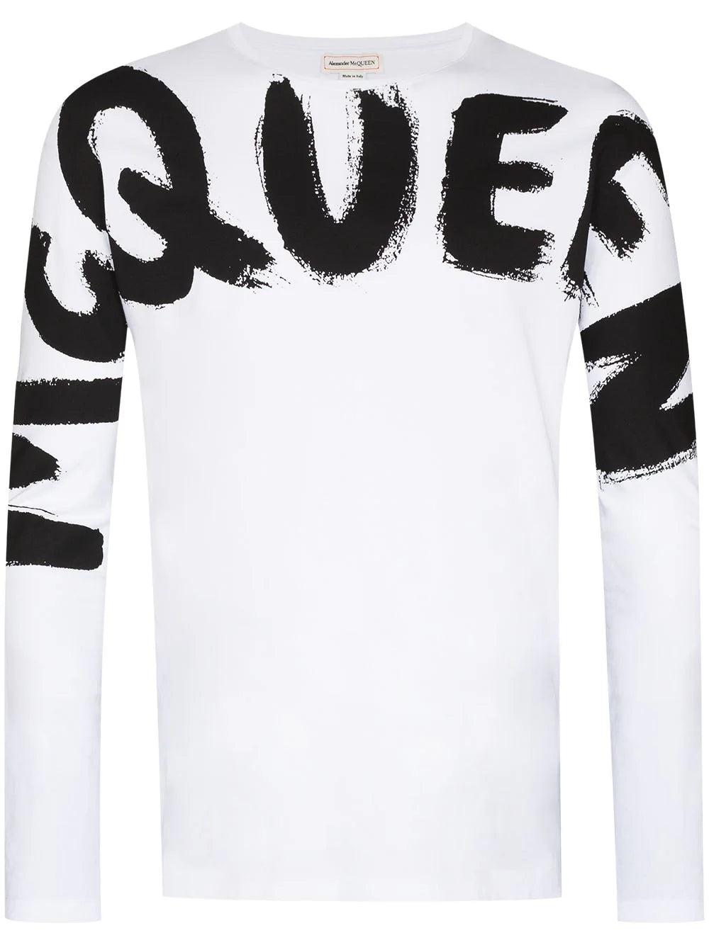 Playera Alexander McQueen con logo de grafiti