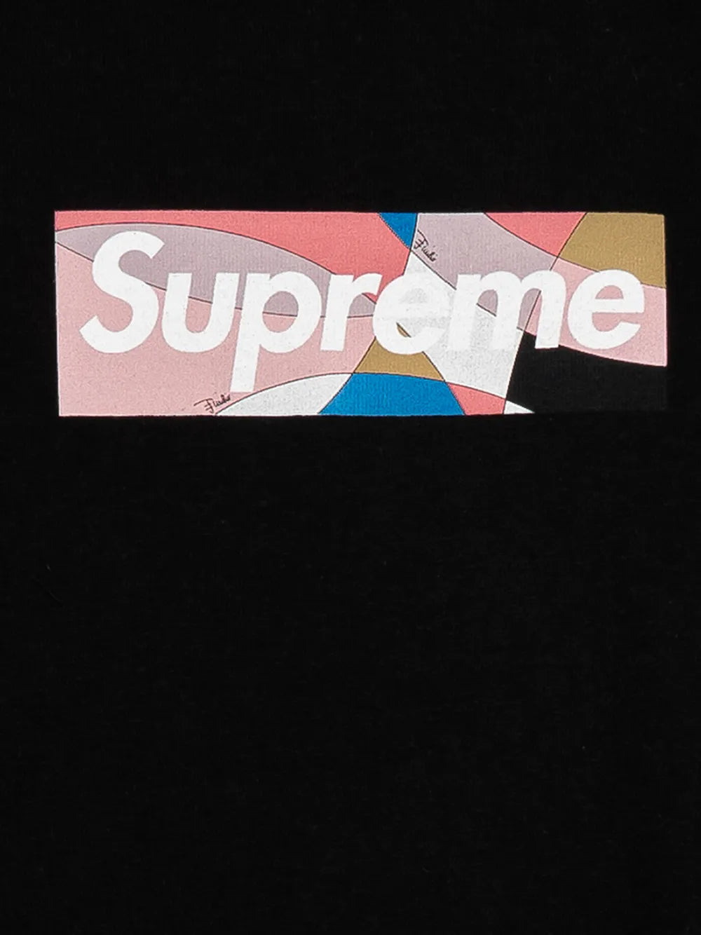 Supreme playera con logo de Supreme x Emilio Pucci - Negro - imagen 3