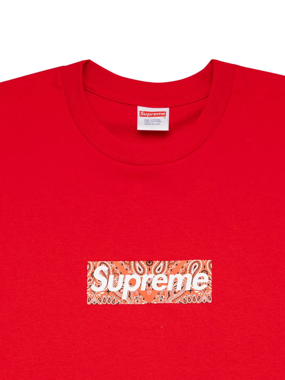Supreme playera con logo de bandana - Rojo - imagen 3