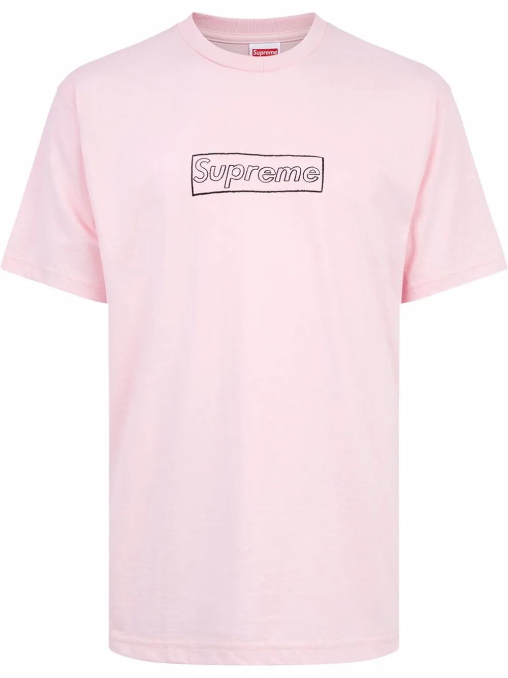 Supreme playera Chalk Logo de SUPREME x KAWS - Rosado - imagen 1