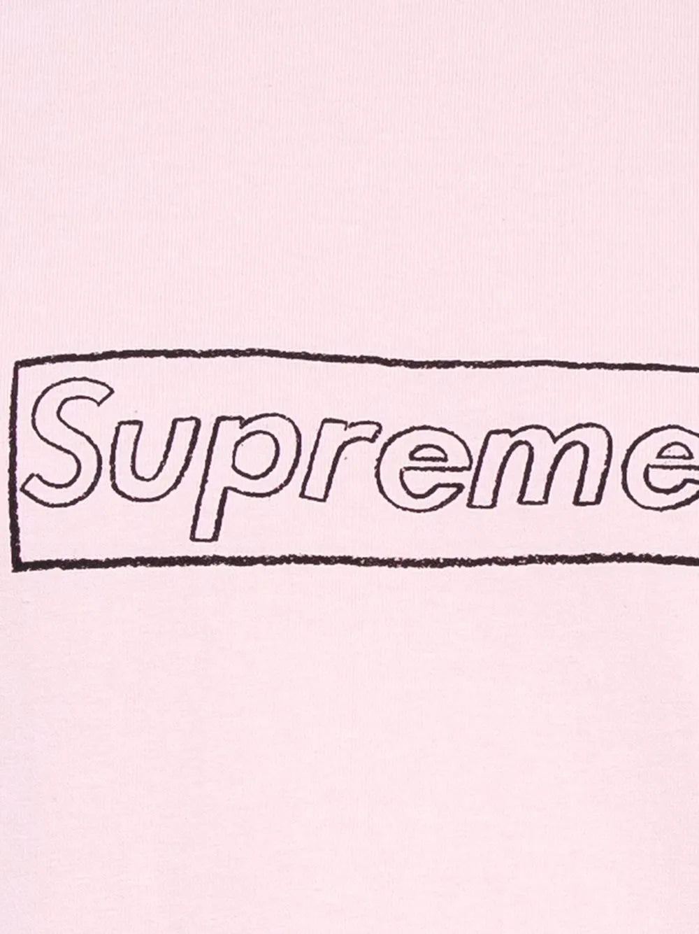 Supreme playera Chalk Logo de SUPREME x KAWS - Rosado - imagen 3