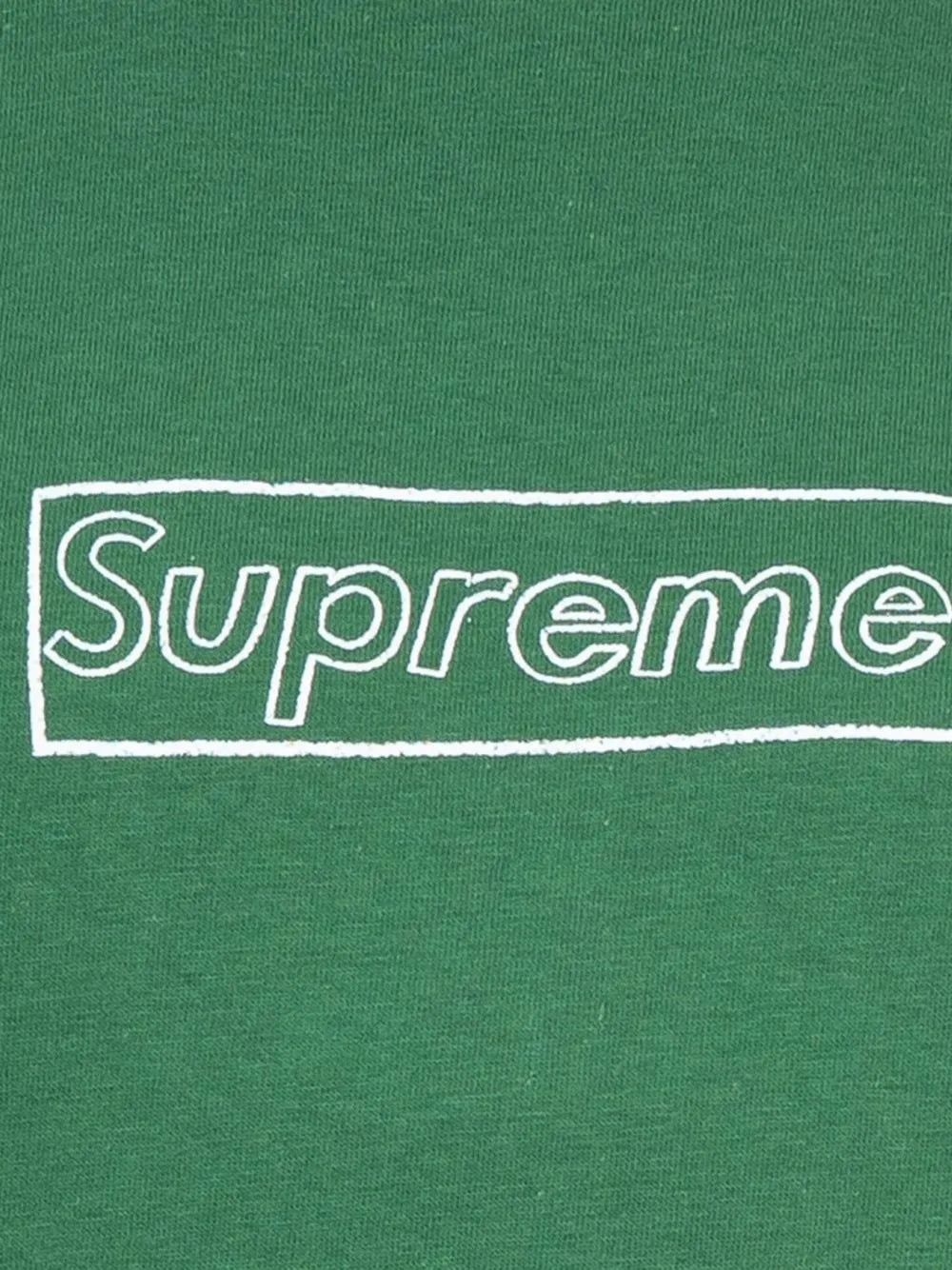 Supreme playera con logo de tiza de Supreme x KAWS - Verde - imagen 3
