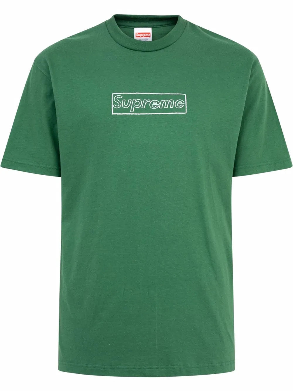 Supreme playera con logo de tiza de Supreme x KAWS - Verde - imagen 1