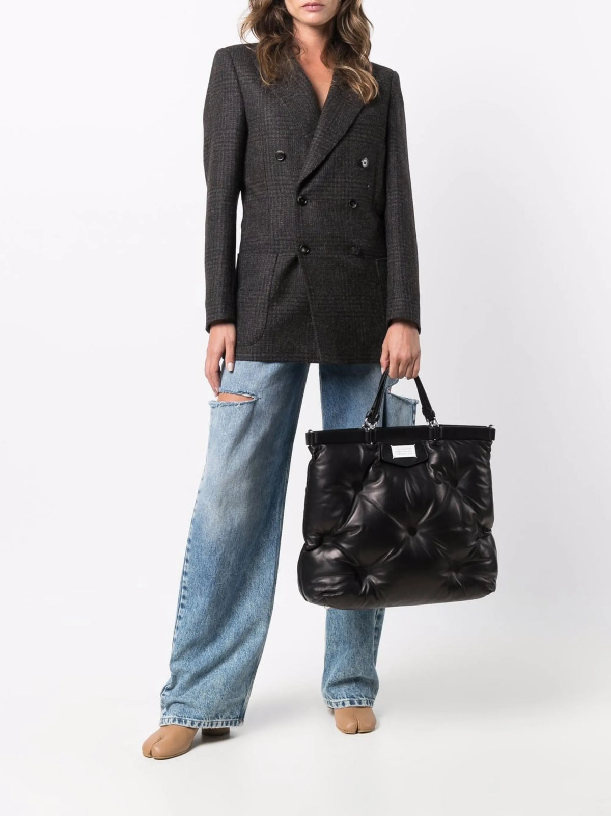 Maison Margiela tote Glam Slam grande - Negro - imagen 2