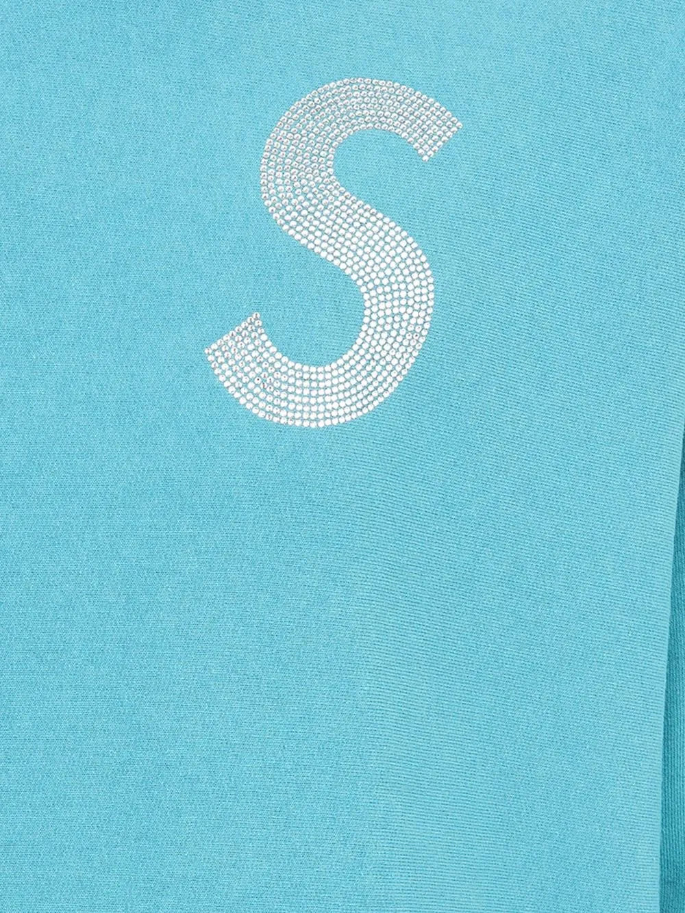 Supreme hoodie con logo S en Swarovski - Azul - imagen 3