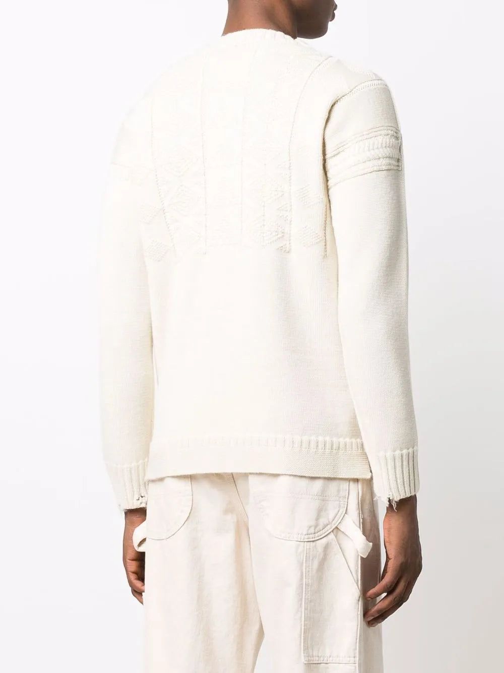 Maison Margiela suéter tejido con cuello redondo - Neutro - imagen 4