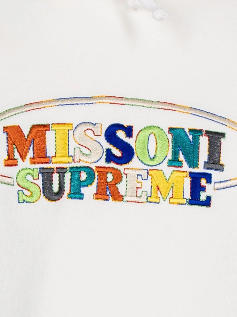 Supreme "hoodie ""FW21"" con logo bordado de Supreme x Missoni" - Blanco - imagen 3