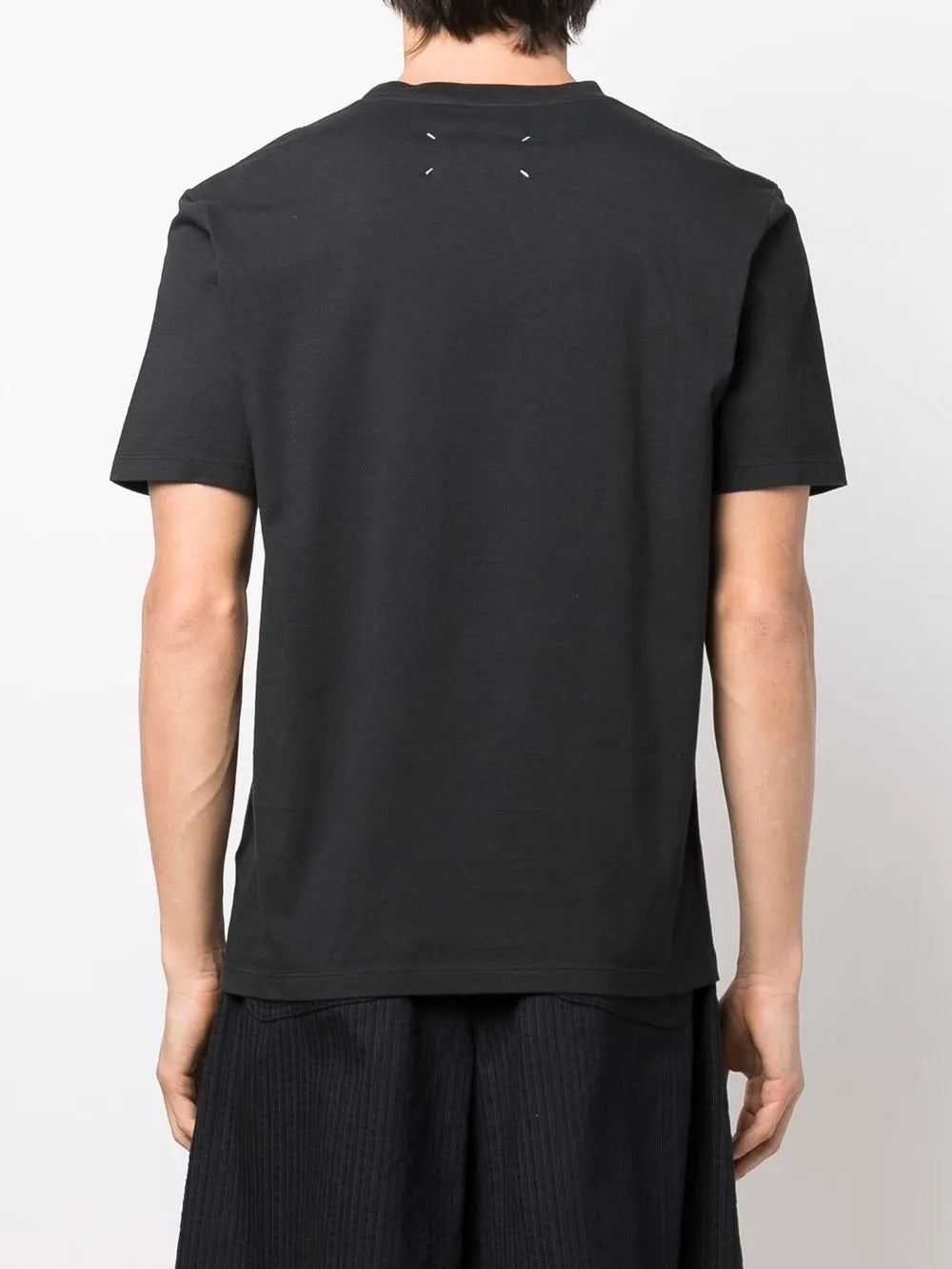 Maison Margiela playera con cuello redondo - Negro - imagen 4
