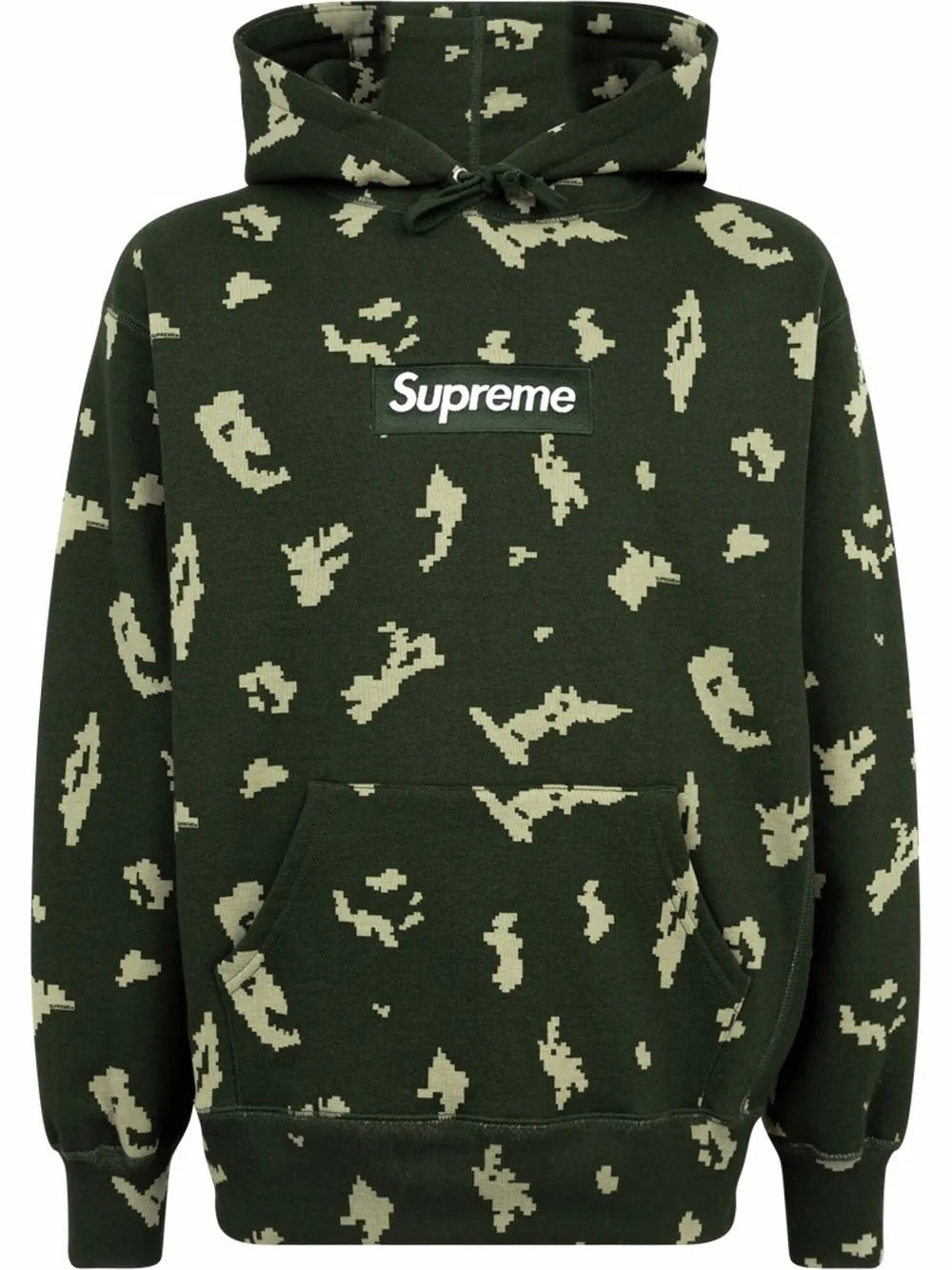 Supreme hoodie con logo estampado - Verde - imagen 1