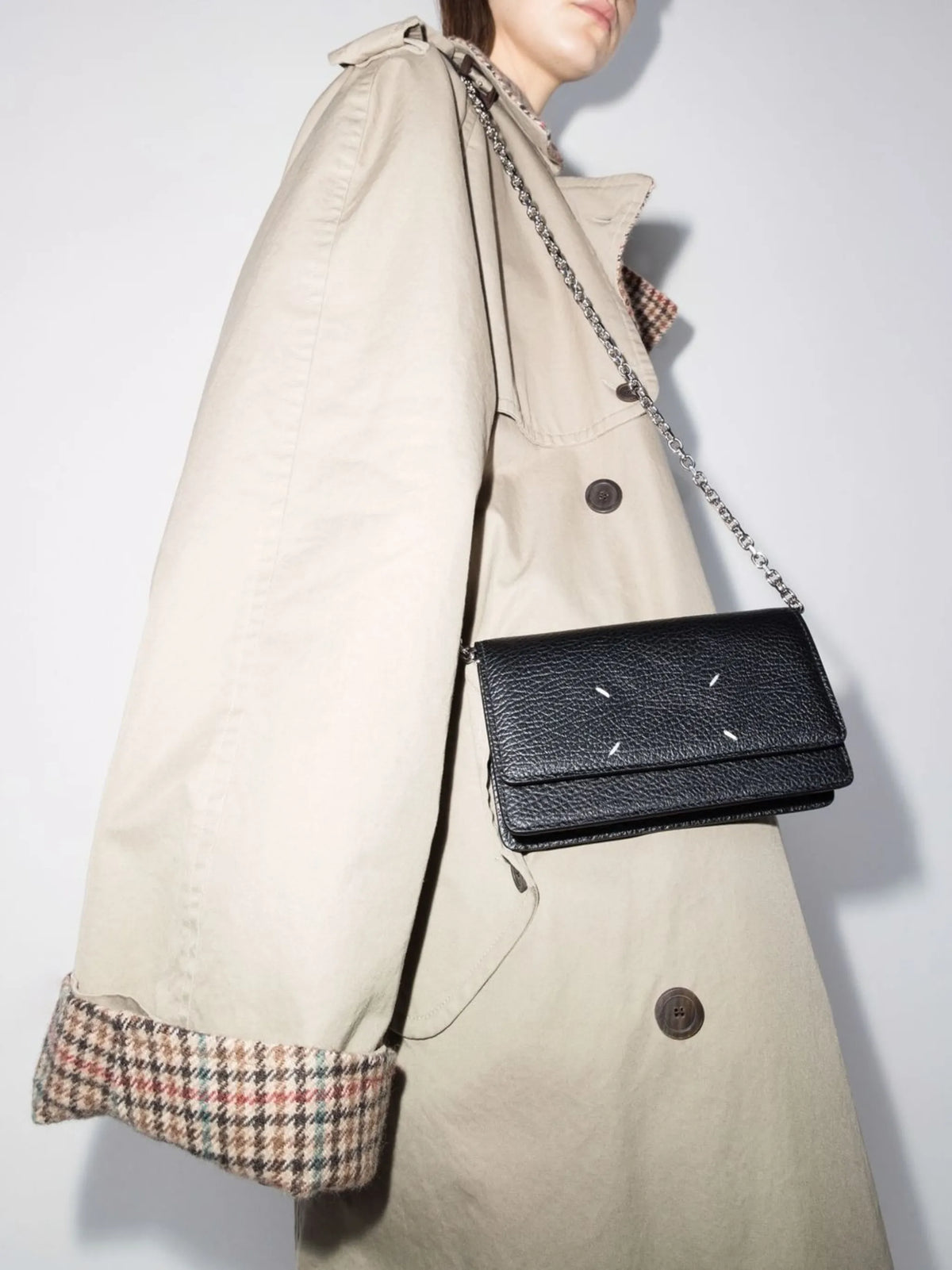 Maison Margiela cartera Four Stitches - Negro - imagen 2