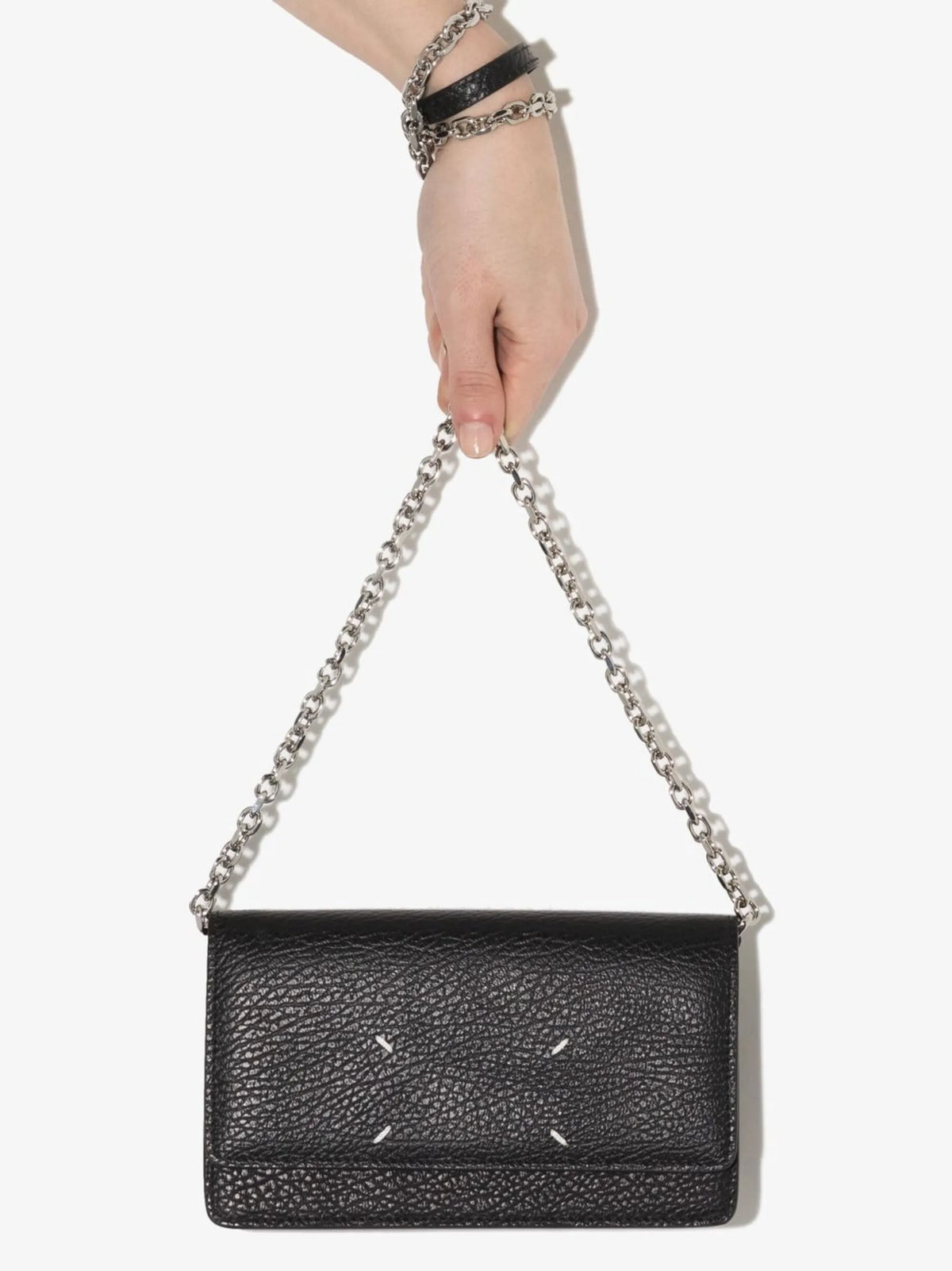 Maison Margiela cartera Four Stitches - Negro - imagen 4