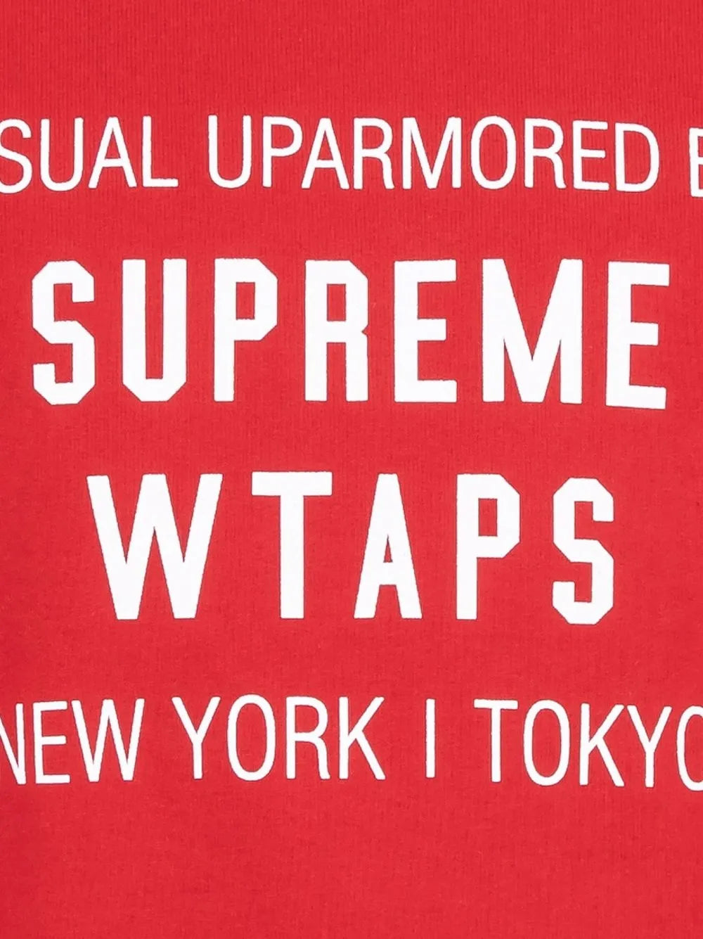 Supreme sudadera con cuello redondo de Supreme x WTAPS - Rojo - imagen 3