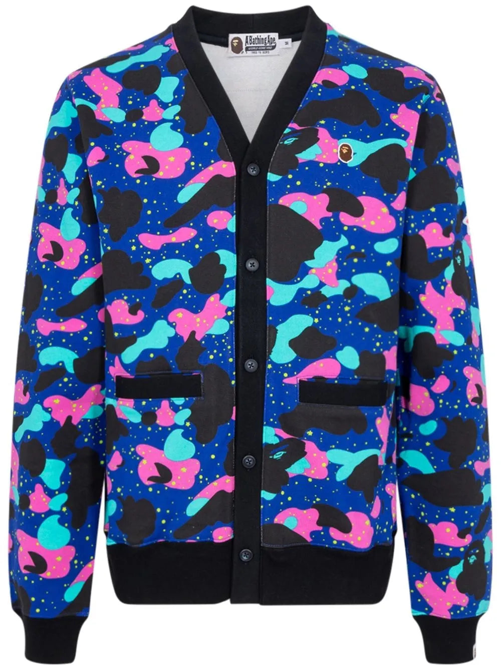 A BATHING APE® cárdigan con estampado militar