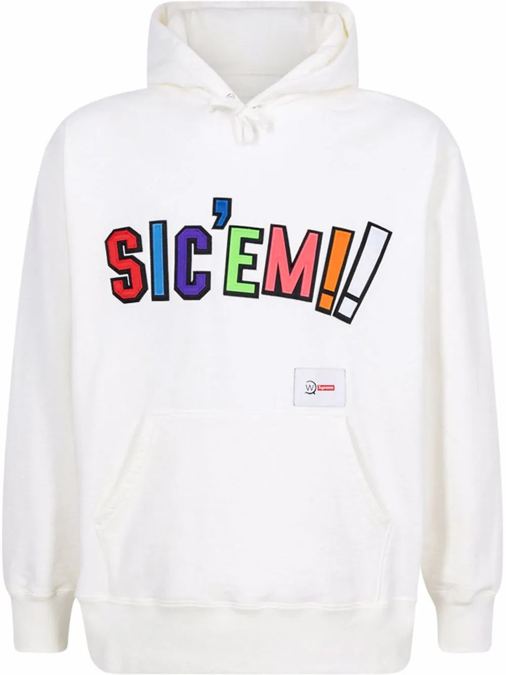 Supreme hoodie Sic'em de Supreme x WTAPS - Blanco - imagen 1