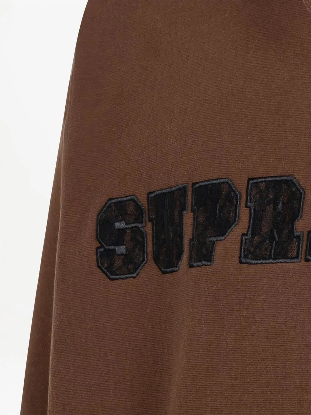 Supreme hoodie con logo estampado - Marrón - imagen 3