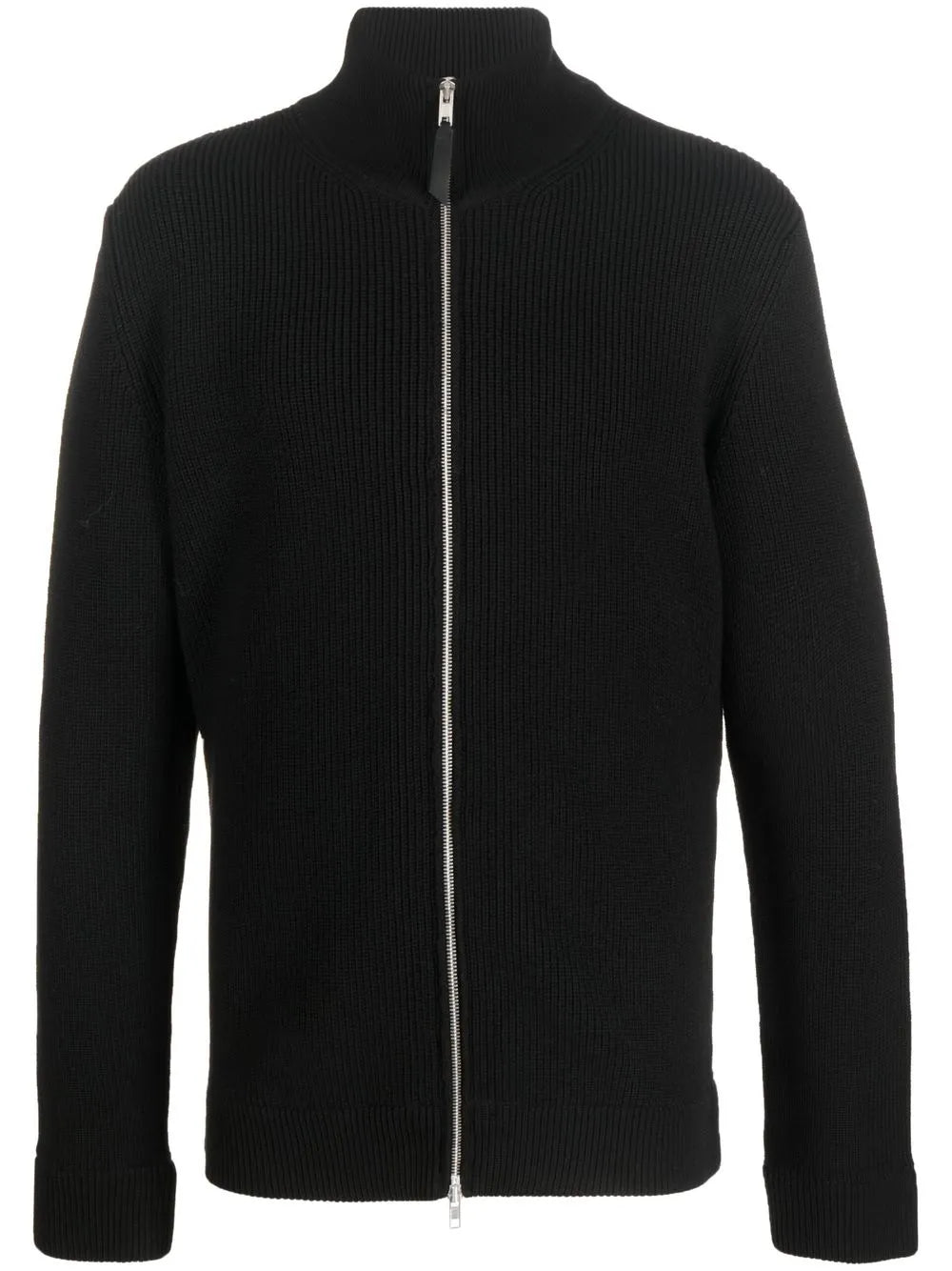 Maison Margiela cárdigan tejido de canalé con cierre - Negro - imagen 1