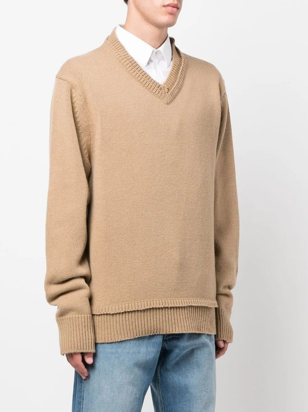Maison Margiela suéter con parches en los codos - Neutro - imagen 4