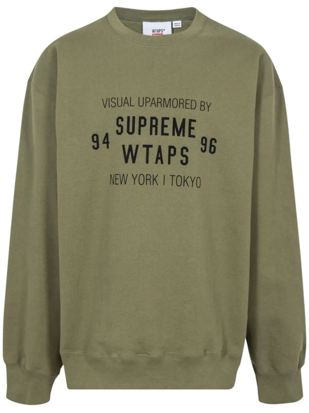 Supreme sudadera con cuello redondo de Supreme x WTAPS - Verde - imagen 1