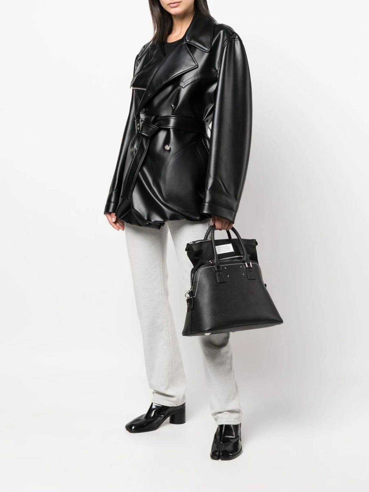 Maison Margiela tote 5AC Classique mediana - Negro - imagen 2