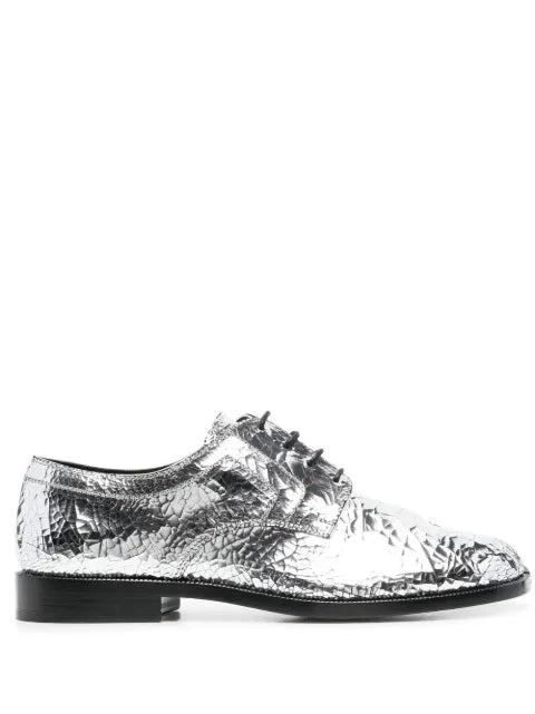 Maison Margiela zapatos derby Tabi metalizados - Plateado - vista 1