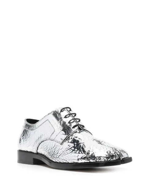 Maison Margiela zapatos derby Tabi metalizados - Plateado - vista 2