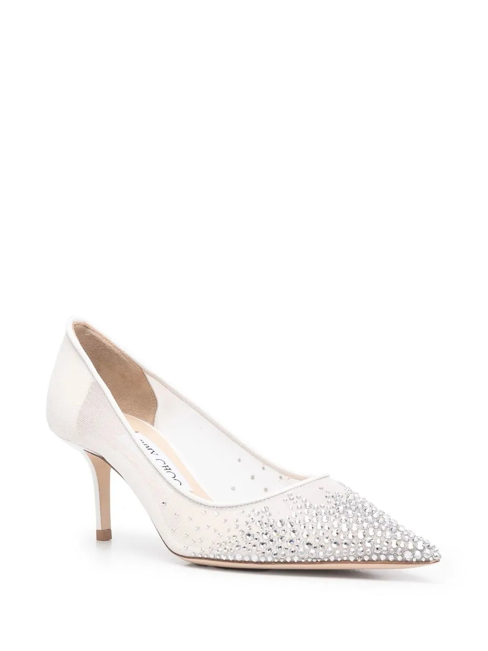 Jimmy Choo zapatillas Love con apliques de cristales y tacón de 65mm