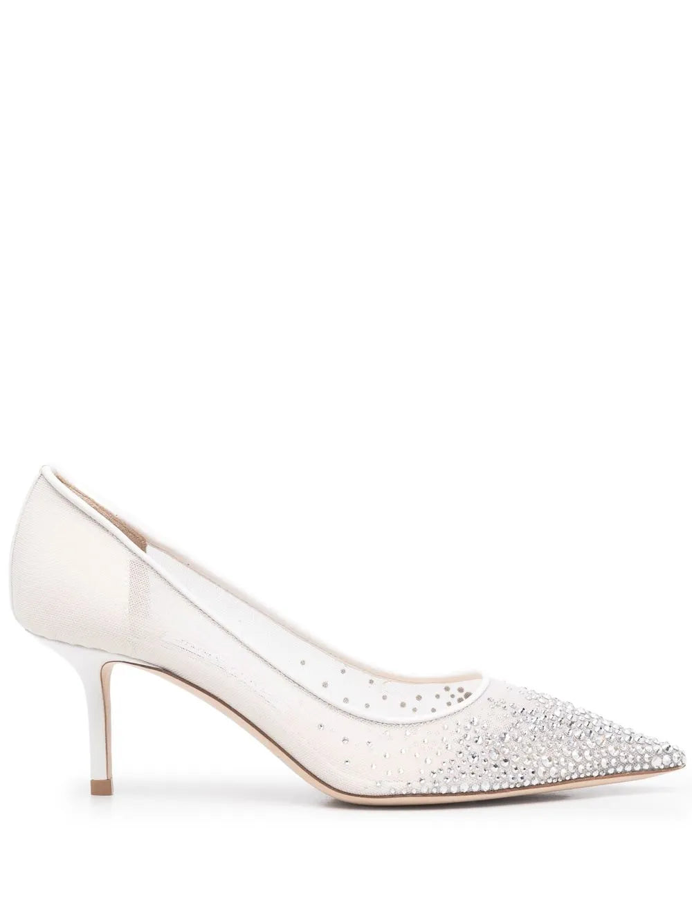 Jimmy Choo zapatillas Love con apliques de cristales y tacón de 65mm