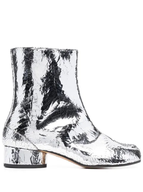 Maison Margiela botines Tabi con efecto de espejo - Gris - vista 1