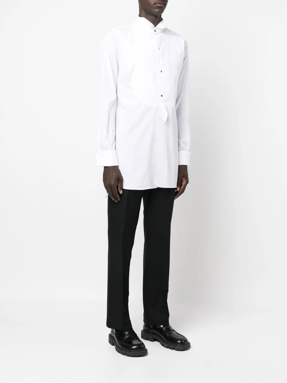 Maison Margiela camisa larga de popelina - Blanco - imagen 3