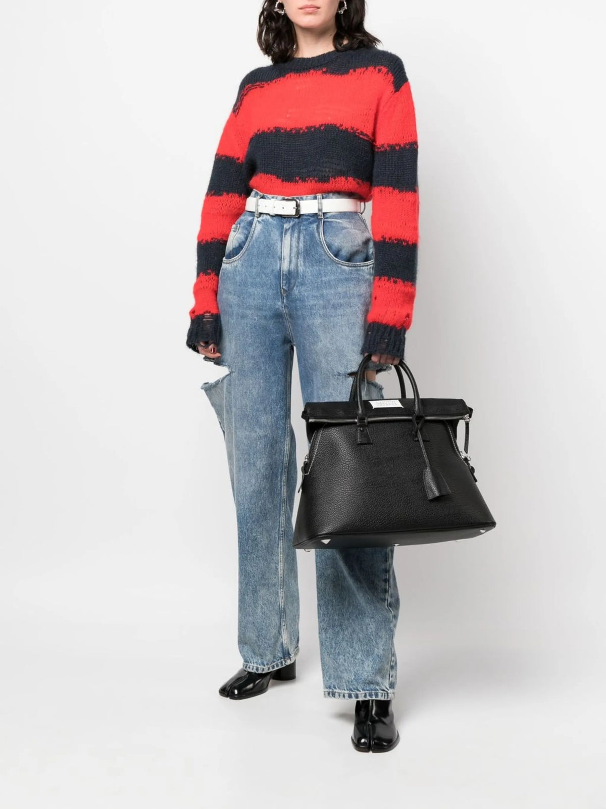 Maison Margiela tote con múltiples bolsillos - Negro - imagen 2