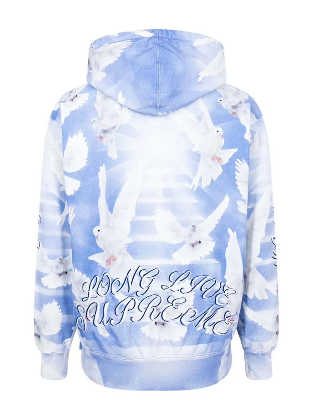 Supreme hoodie con palomas estampadas - Azul - imagen 2