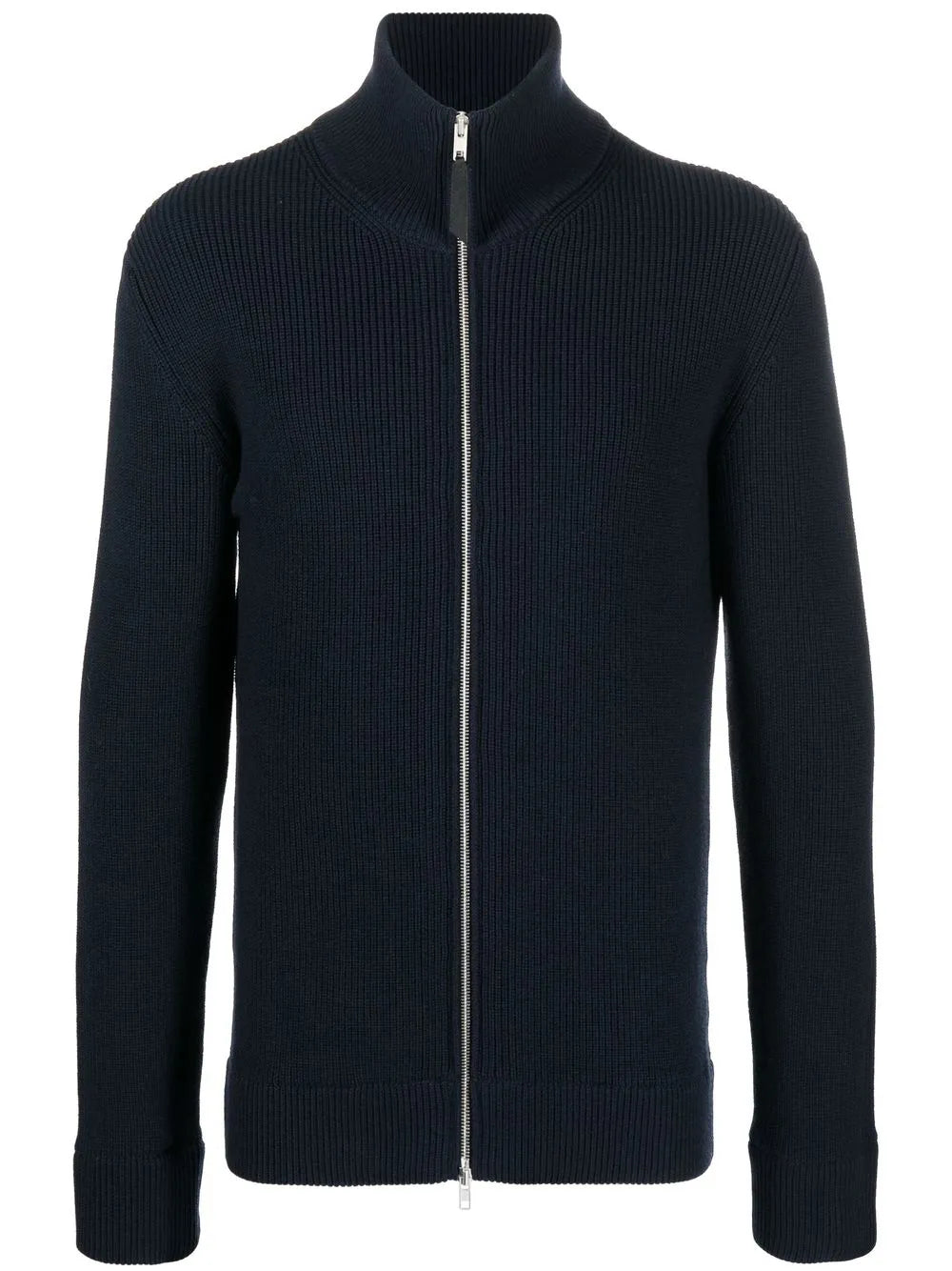 Maison Margiela cárdigan tejido de canalé con cierre - Azul - imagen 1