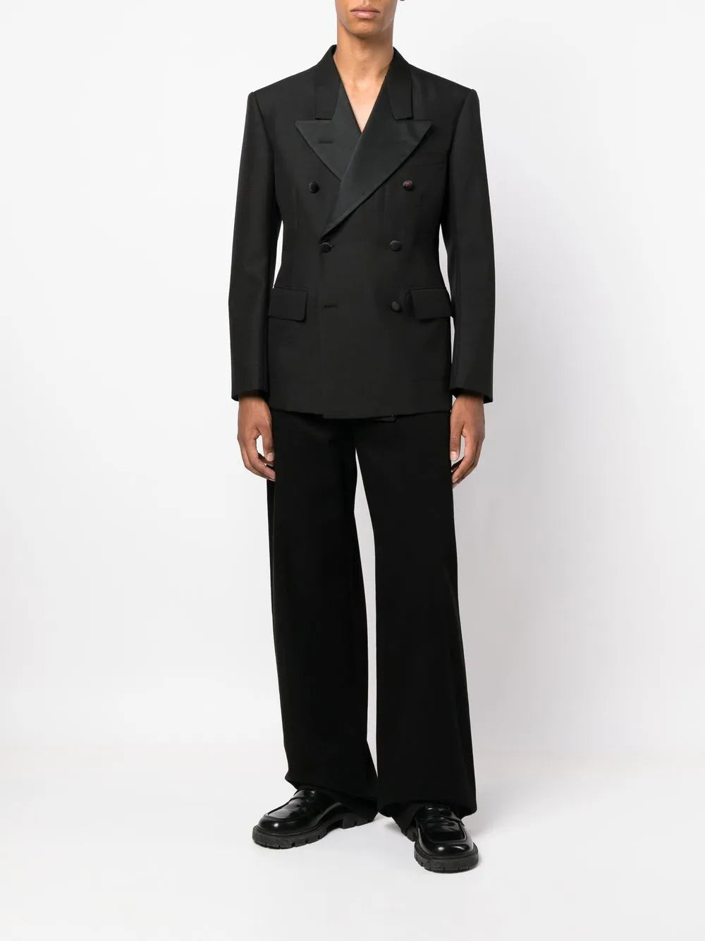 Maison Margiela blazer con doble botonadura - Negro - imagen 2