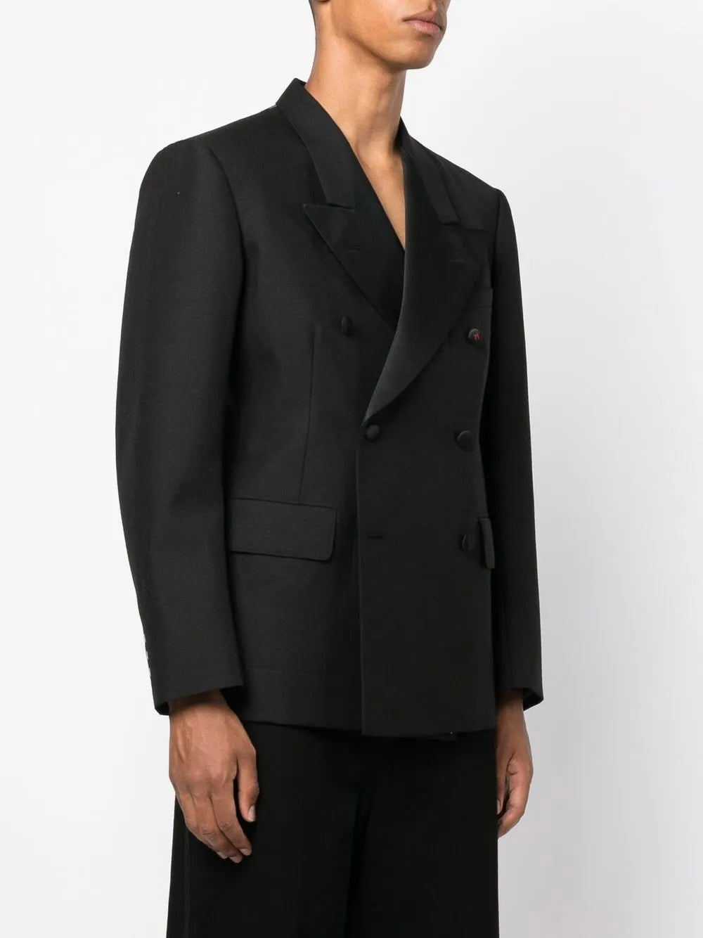 Maison Margiela blazer con doble botonadura - Negro - imagen 3