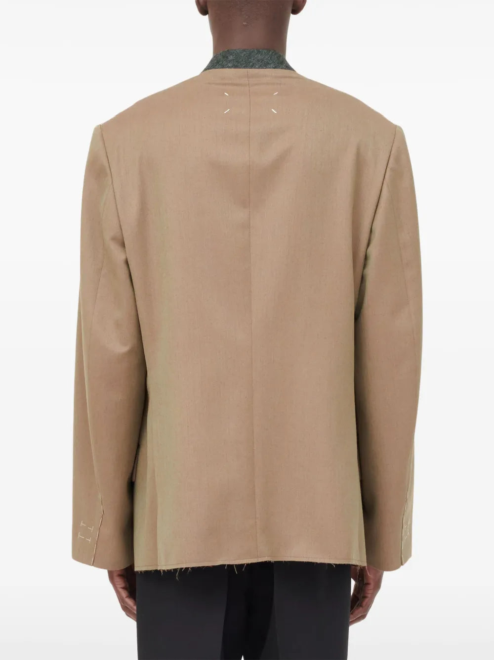 Maison Margiela blazer sin cuello y botones - Neutro - imagen 4